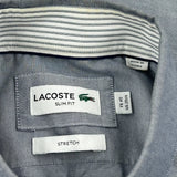 Lacoste Slim Fit Shirt - Medium Gray Cotton