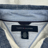 Tommy Hilfiger Striped Shirt - Large Multicoloured Cotton