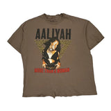 More Than A Woman Aaliyah Band T-Shirt - XL Brown Cotton
