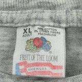 Illinois State University Fruit Of The Loom Single Stitch T-Shirt - XL Grey Cotton