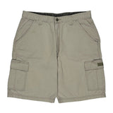 Wrangler Cargo Shorts - 34W 10L White Cotton