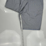 Tommy Hilfiger Pinstripe Chino Shorts - 38W 10L Gray Cotton