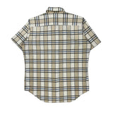 Lee Checked Short Sleeve Shirt - Large Blue Cotton