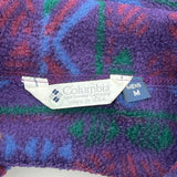 Made In USA Columbia Aztec T Snap Fleece - Medium Purple Polyester