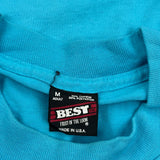 Chicken, Alaska Fruit Of The Loom Graphic T-Shirt - Medium Blue Cotton Blend