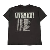 H&M Band T-Shirt - Medium Black Cotton