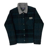 Patagonia Checked Jacket - Medium Black Wool