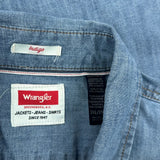 Wrangler Denim Shirt - 2XL Blue Cotton