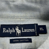 Ralph Lauren Short Sleeve Shirt - XL Blue Cotton