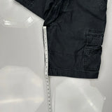 Levis Cargo Shorts - 36W 10L Black Cotton
