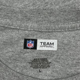 Chicago Bears N.F.L. Team Apparel T-Shirt - Large Grey Cotton Blend