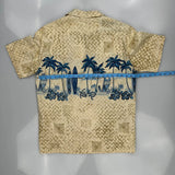 Unbranded Hawaiian Shirt - Medium Blue Cotton