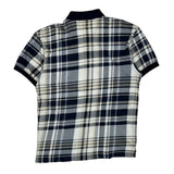 Nautica Checked Polo Shirt - Large Beige Cotton