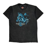 Iron Horses, Age 14-16 Harley Davidson Graphic T-Shirt - Large Black Cotton