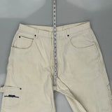 Unbranded Carpenter Shorts - 36W 12L Cream Cotton