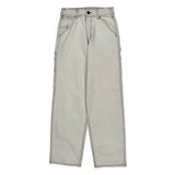 J.Galt Carpenter Trousers - 26W UK 6 White Cotton