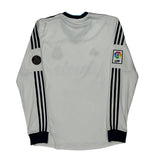 Real Madrid Adidas 2012/13 Home Long Sleeve Football Shirt - Medium White Polyester