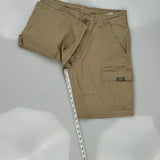 Wrangler Cargo Shorts - 34W 10L Khaki Cotton
