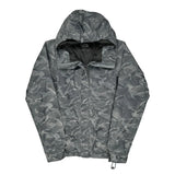 The North Face Camo Jacket - Small Gray Polyester