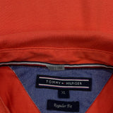 Tommy Hilfiger Polo Shirt - XL Red Cotton