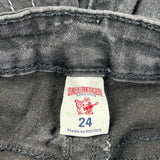 True Religion Skinny Jeans - 24W US 0 Black Cotton