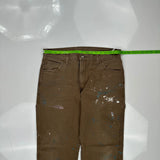 Dickies Carpenter Trousers - 34W 31L Brown Cotton