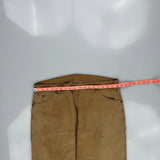 Dickies Double Knee Carpenter Trousers - 36W 30L Brown Cotton