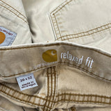 Carhartt Carpenter Pants - 34W 32L Beige Cotton