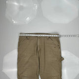Wrangler Carpenter Pants - 36W 30L Khaki Cotton Blend