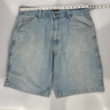 Steve And Barrys Carpenter Shorts - 35W 10L Light Wash Denim