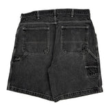 Canyon River Blues Hip Hop Carpenter Shorts - 36W 9L Grey Cotton