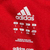 Germany National Team 2005/07 Adidas Away Football Shirt - Large Red Polyester