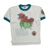 Sail America Va-Ho Graphic Ringer T-Shirt - Medium White Cotton