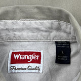 Wrangler Shirt - Large Khaki Cotton