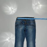 Almost Famous Boot Cut Jeans - 28W UK 6 Blue Cotton