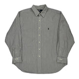 Polo By Ralph Lauren Striped Shirt - XL Grey Cotton