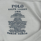 Polo By Ralph Lauren T-Shirt - Large White Cotton