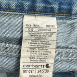 Carhartt Jeans - 32W 36L Blue Cotton