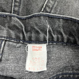 Levis Denim Shorts - 36W 10L Black Cotton
