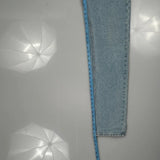 501 Levis Jeans - 30W 34L Light Wash Cotton