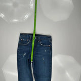 501 Levis Skinny Jeans - 28W UK 8 Blue Cotton