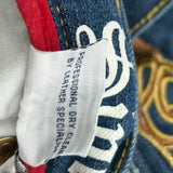 Coogi Graphic Denim Shorts - 44W 18L Blue Denim