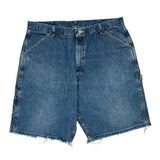 Wrangler Carpenter Shorts - 38W 11L Blue Denim