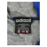 Adidas Striped Jacket - Medium Gray Polyester
