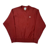 Reverse Weave Champion Sweatshirt - Large Red Cotton Blend