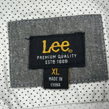 Lee Polka Dot Short Sleeve Shirt - XL White Cotton