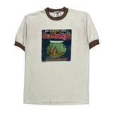 90S Sea Monkeys Oneita Graphic Ringer T-Shirt - Large White Cotton