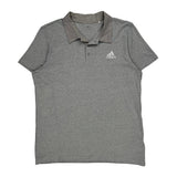 Climacool Adidas Polo Shirt - XL Grey Polyester