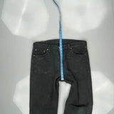 Levis 501 Jeans - 36W 33L Black Cotton