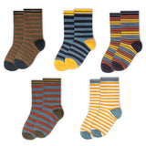 Kids Socks 5-Pack: Organic Cotton Crew Socks
